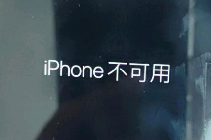 红寺堡苹果服务网点分享锁屏界面显示“iPhone 不可用”如何解决 